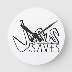 JESUS SAVES GRAFFITI RUNDE WANDUHR
