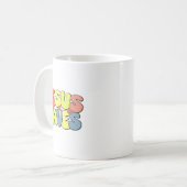 Jesus Saves - Hipe Flower Child Style Kaffeetasse (Vorderseite Links)