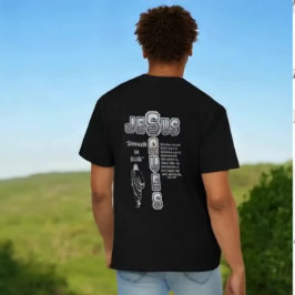 Jesus saves inspired by a verse from Isaiah 40:31 T-Shirt