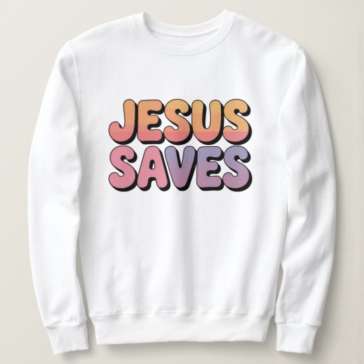 Jesus saves sweatshirt (Design vorne)