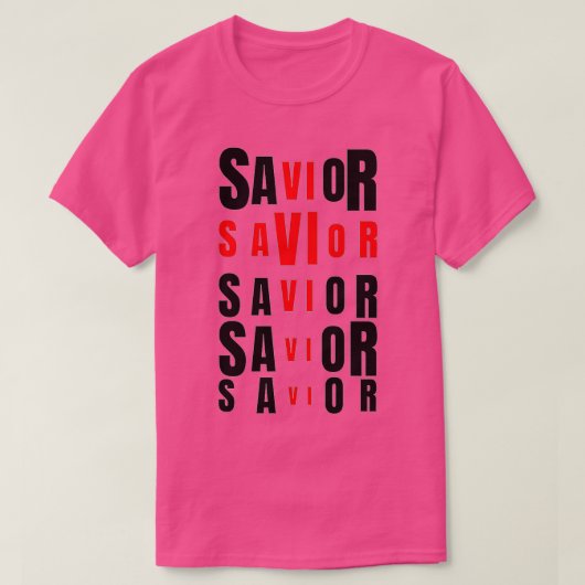 Jesus Savior Cross T-Shirt (Design vorne)