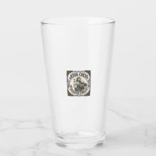 Jesus Schach Strategie Symbol Jesus Schach Strateg Glas