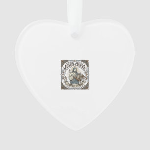 Jesus Schach Strategie Symbol Jesus Schach Strateg Ornament