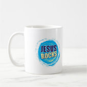 Jesus schaukelt 7 blau u. gelb kaffeetasse (Links)