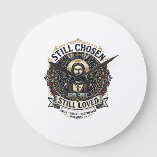 Jesus Scheidung Wiederherstellung Shirt Christlich Große Wanduhr