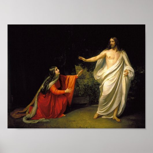 Jesus scheint Mary Magdalene (Mark 16:9) Poster (Vorne)