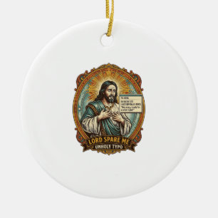 Jesus schlechte Autokorrektur Nachricht Chef Peinl Keramik Ornament