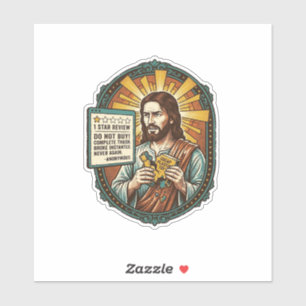 Jesus schlechter Influencer Produktbewertung Fail  Aufkleber