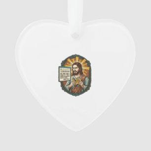 Jesus schlechter Influencer Produktbewertung Fail  Ornament