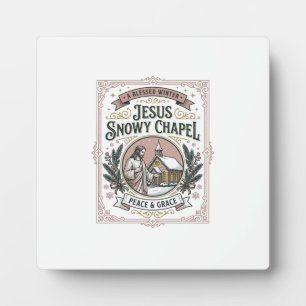 Jesus Schneekapelle Jesus Schneekapelle Christlich Fotoplatte