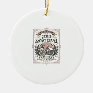 Jesus Schneekapelle Jesus Schneekapelle Christlich Keramik Ornament