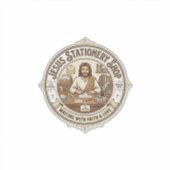 Jesus Schreibwarengeschäft Jesus Schreibwarengesch Aufkleber (Vorderseite)