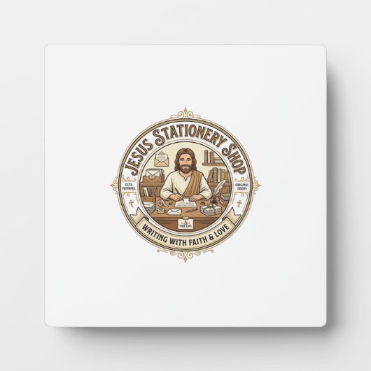 Jesus Schreibwarengeschäft Jesus Schreibwarengesch Fotoplatte (Vorderseite)