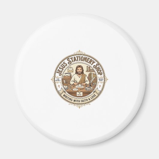 Jesus Schreibwarengeschäft Jesus Schreibwarengesch Magnet (Vorne)