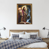 Jesus schrieb im Buch des Lebens Leinwanddruck (Insitu (Schlafzimmer))