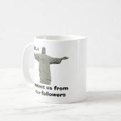 Jesus schützen uns vor Ihren Nachfolgern Kaffeetasse (Vorderseite Links)
