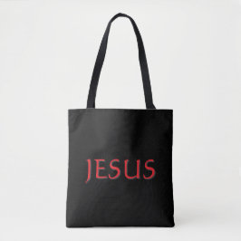 Jesus Schwarz und Rot Tasche