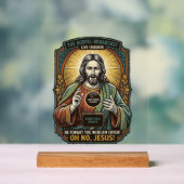 Jesus Schwarzer Bildschirm Vergessene Webcam-Abdec Acrylschild (Neutral)