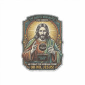 Jesus Schwarzer Bildschirm Vergessene Webcam-Abdec Aufkleber (Vorderseite)
