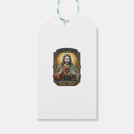 Jesus Schwarzer Bildschirm Vergessene Webcam-Abdec Geschenkanhänger (Vorderseite)