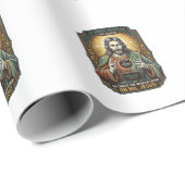 Jesus Schwarzer Bildschirm Vergessene Webcam-Abdec Geschenkpapier (Rolleneckpunkt)
