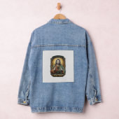 Jesus Schwarzer Bildschirm Vergessene Webcam-Abdec Jeansjacke (Hangar)