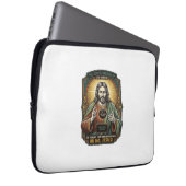 Jesus Schwarzer Bildschirm Vergessene Webcam-Abdec Laptopschutzhülle (Vorne Rechts)