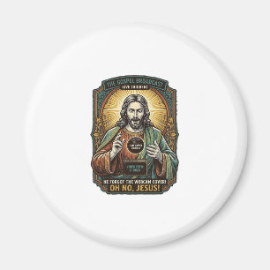Jesus Schwarzer Bildschirm Vergessene Webcam-Abdec Magnet