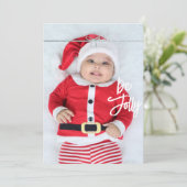 Jesus Season Foto Weihnachtskarte Feiertagskarte (Stehend Vorderseite)