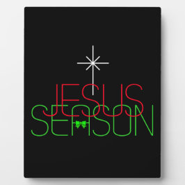 Jesus Season Fotoplatte