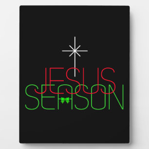 Jesus Season Fotoplatte