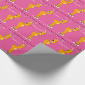 Jesus Season Girl Rentier Geschenkpapier (Ecke)