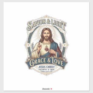 Jesus Second-Hand-Laden Vintage-Jagd-Grafik-T-Shir Aufkleber