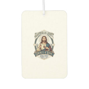 Jesus Second-Hand-Laden Vintage-Jagd-Grafik-T-Shir Autolufterfrischer