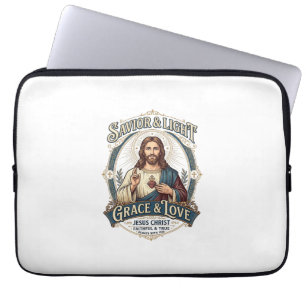 Jesus Second-Hand-Laden Vintage-Jagd-Grafik-T-Shir Laptopschutzhülle