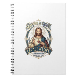 Jesus Second-Hand-Laden Vintage-Jagd-Grafik-T-Shir Notizblock