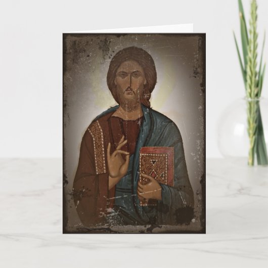 Jesus-Segen Feiertagskarte (Vorderseite)