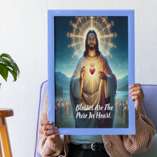 Jesus segne die Reine: Herz vor vielen Poster