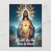 Jesus segne die Reine: Herz vor vielen Postkarte (Vorderseite)