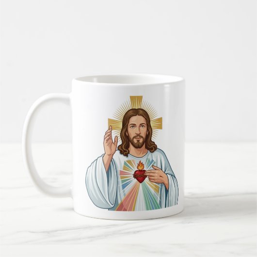 Jesus segnet Dich Kaffeetasse (Links)