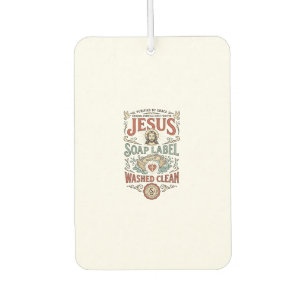 Jesus Seifenlabel Gewaschen Sauber Jesus Seife Gew Autolufterfrischer