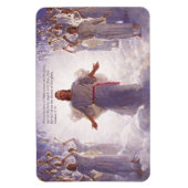 Jesus & seine Engel 1 Premium Magnet (Vertikal)