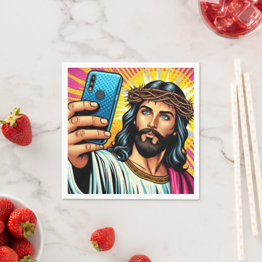 Jesus selfie Servietten! Serviette (Beispiel)