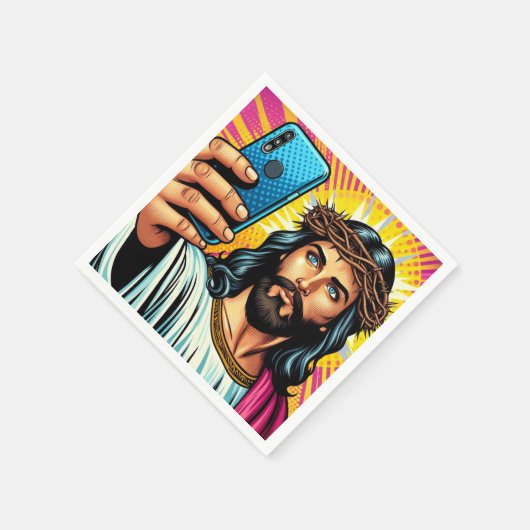 Jesus selfie Servietten! Serviette (Ecke)