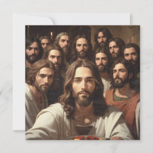 Jesus Selfies mit 12 Jüngern Karte