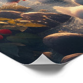 Jesus Serene Heaven of Ducks Poster (Ecke)