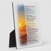 Jesus' Sermon auf dem Berg - Matthew 5 Fotoplatte (Seite)