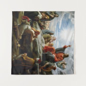 Jesus, Sermon auf dem Berg, Wandteppich (Vorderseite (Horizontal))