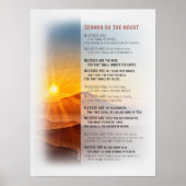 Jesus' Sermon on the Mount - Matthew 5 Poster (Vorne)