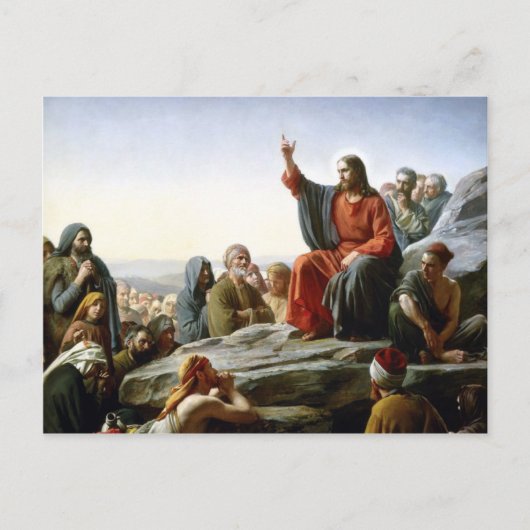 Jesus Sermon Postcard Postkarte (Vorderseite)